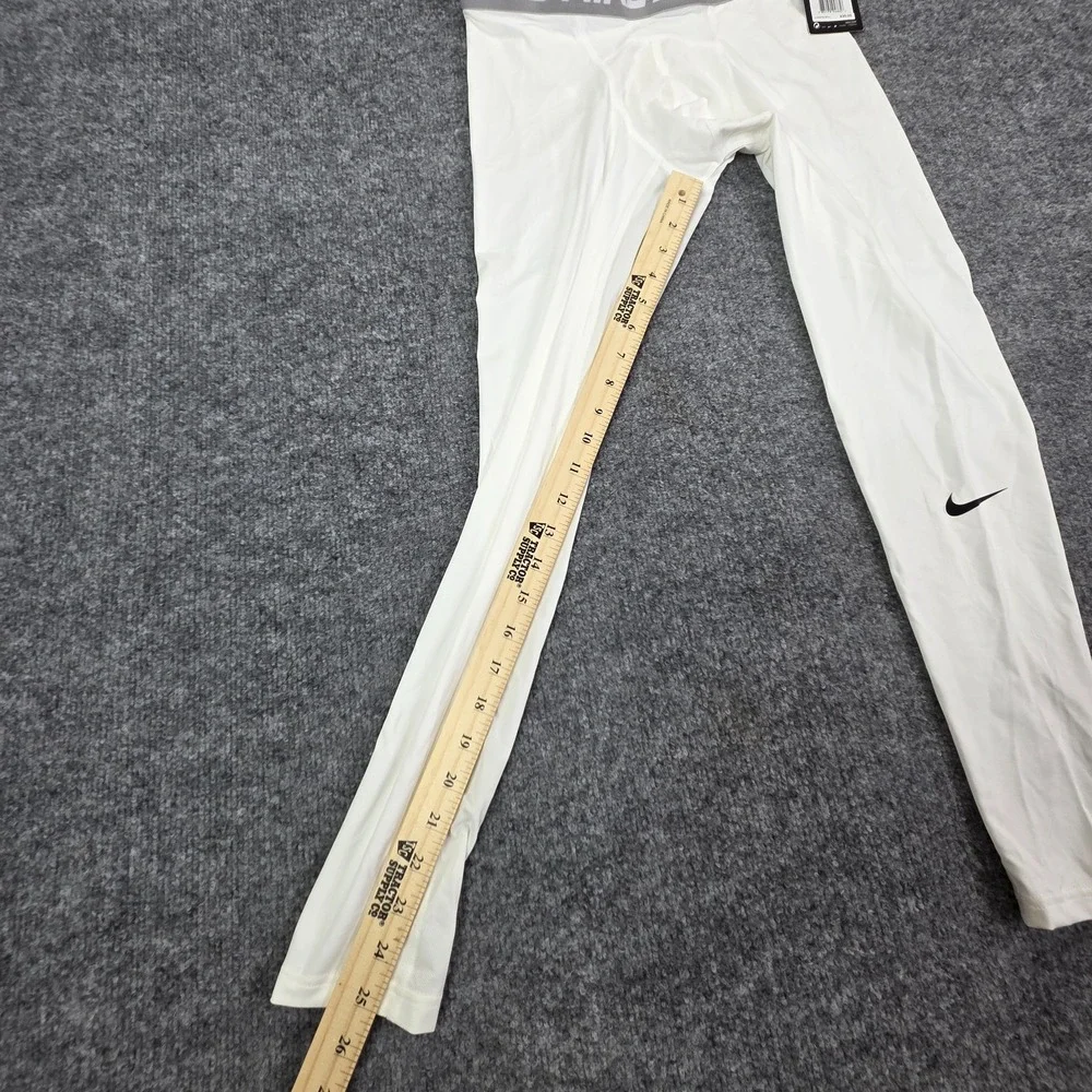 NWT Nike Pro compression training‎ Pants 703098-100 White long pants Mens Large